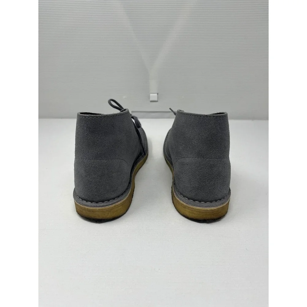 Clarks Originals Desert Boots Blue Grey Suede Chukka Lace Up Shoes Womens 10